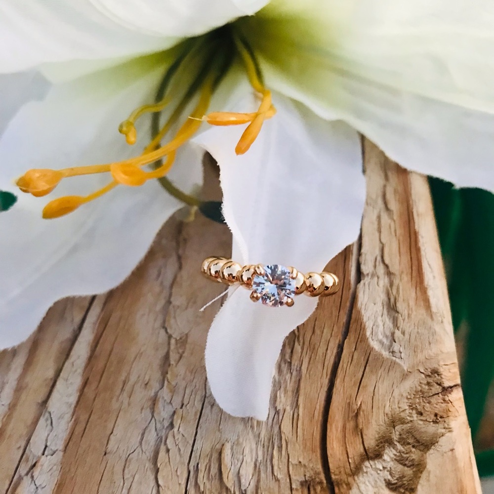 ✨Fashion Simple Style Zircon Rhinestone Ring - Picture 2 of 6